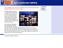 Tablet Screenshot of lighting.kore.ca